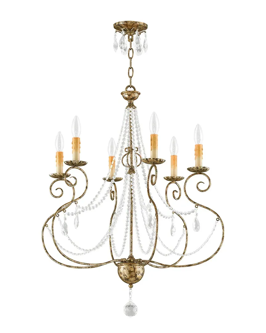 Isabella 6-Light Chandelier - European Bronze, Steel image