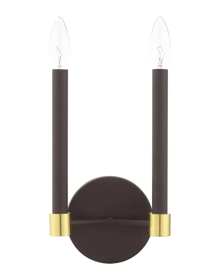 Karlstad 2-Light Sconce - Bronze, Steel image