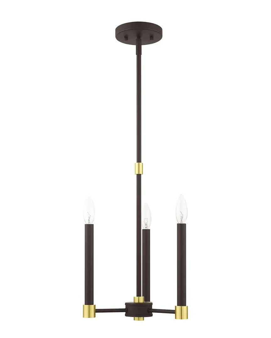 Karlstad 3-Light Chandelier - Bronze, Steel
