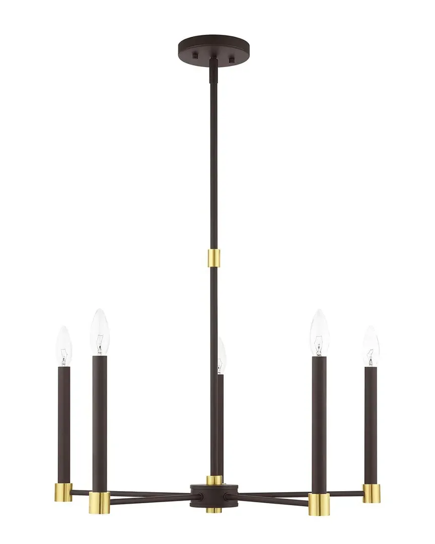 Karlstad 5-Light Chandelier - Bronze, Steel