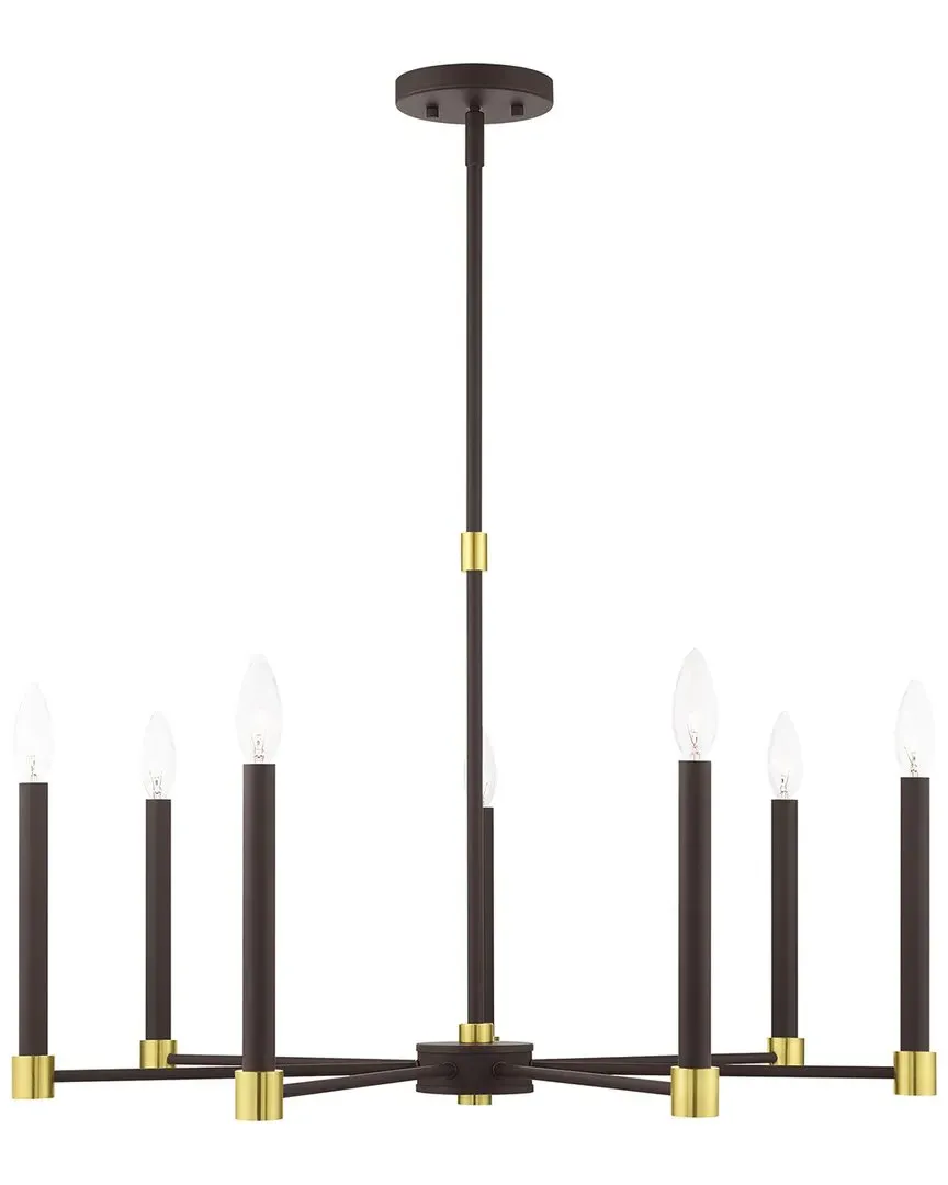 Karlstad 7-Light Chandelier - Bronze, Steel