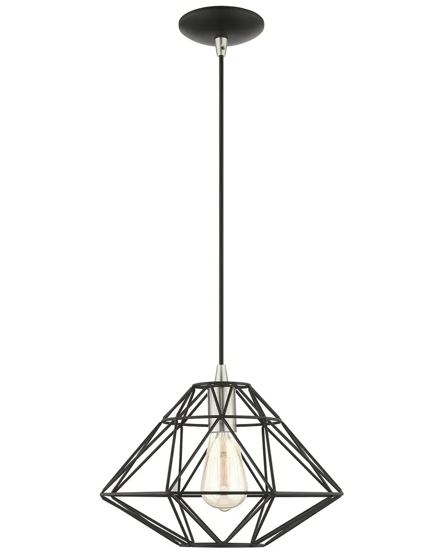 Knox 1-Light Pendant - Black, Steel image
