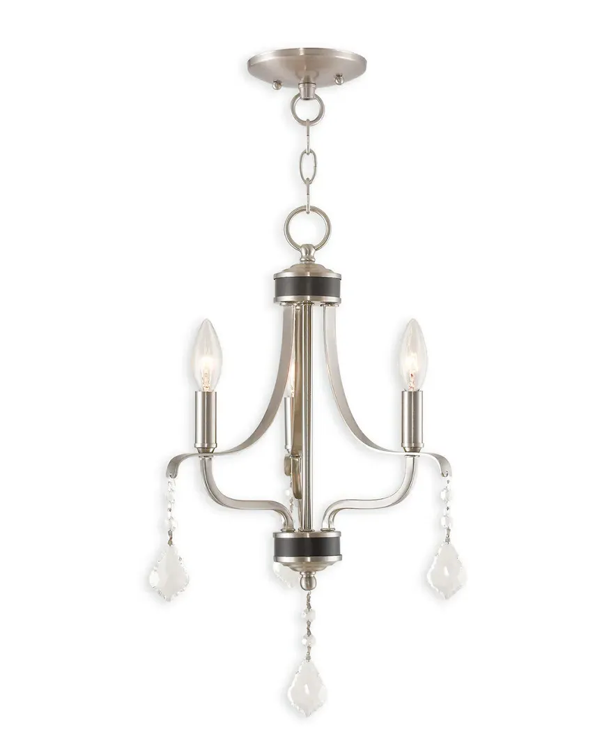 Laurel 3-Light Mini Chandelier - Brushed Nickel