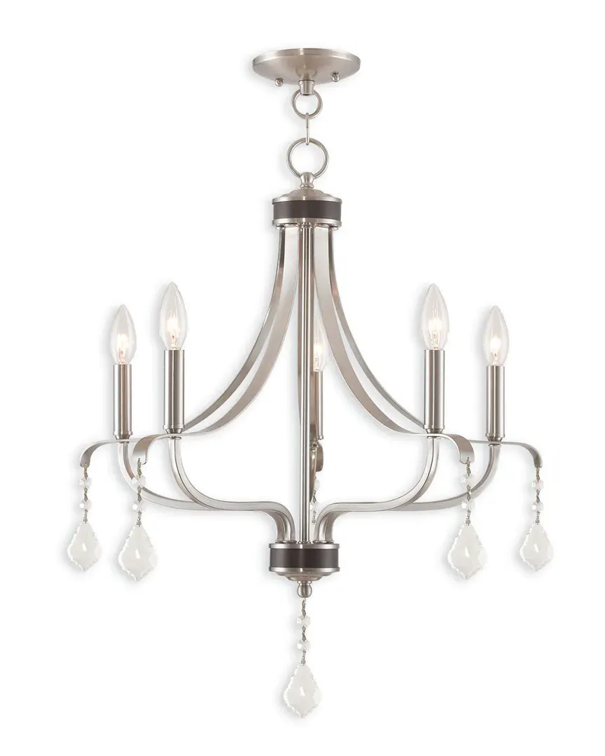 Laurel 5-Light Chandelier - Brushed Nickel, Steel