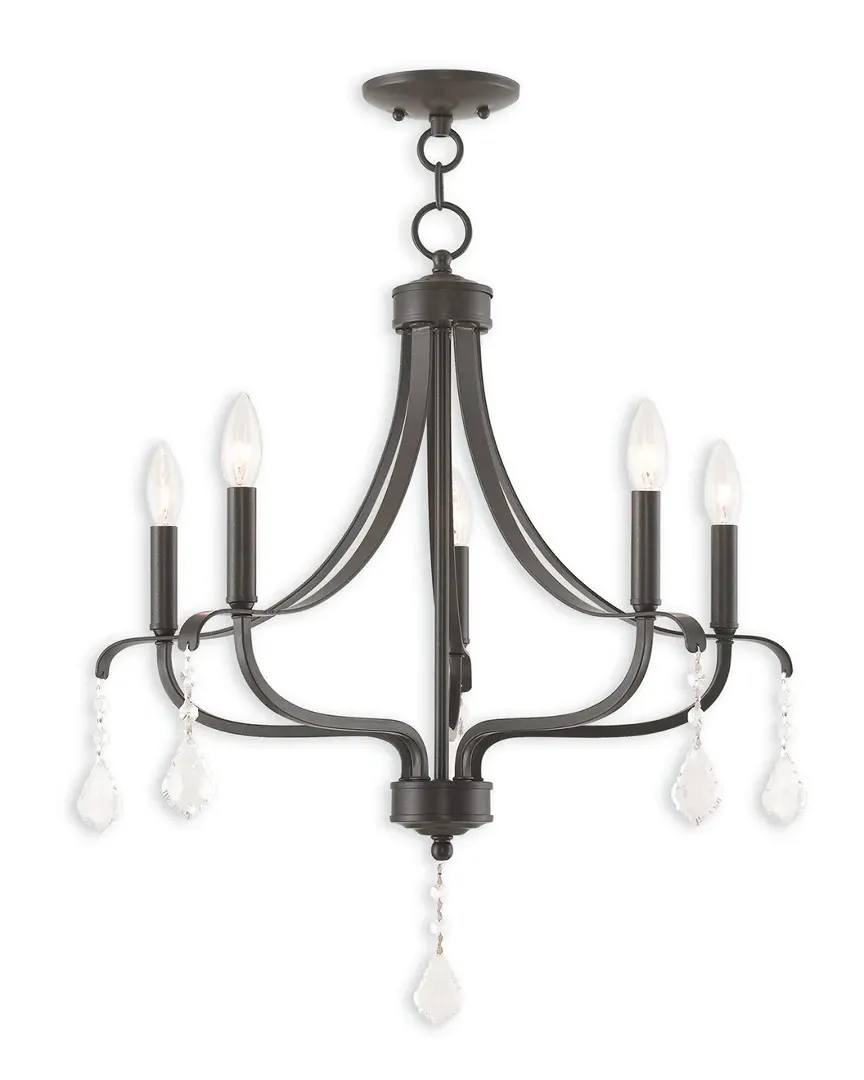 Laurel 5-Light Chandelier - English Bronze, Steel image