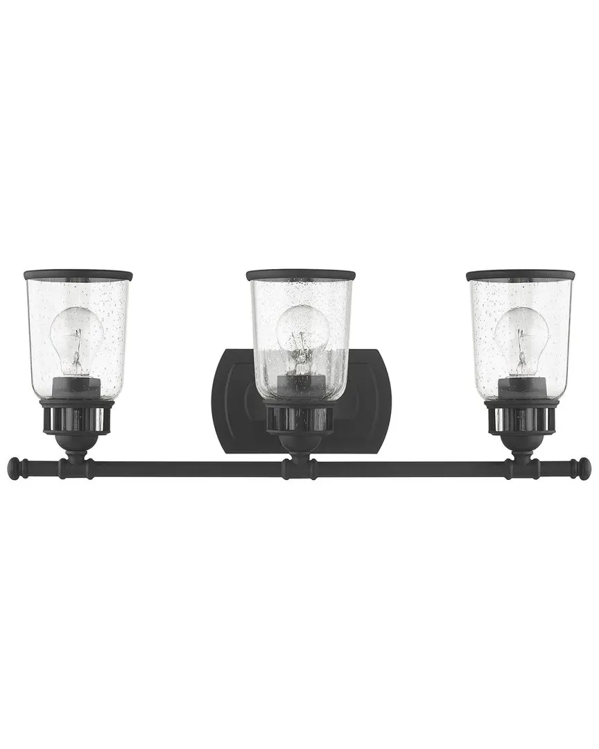 Lawrenceville 3-Light Vanity Sconce Wall Light - Black