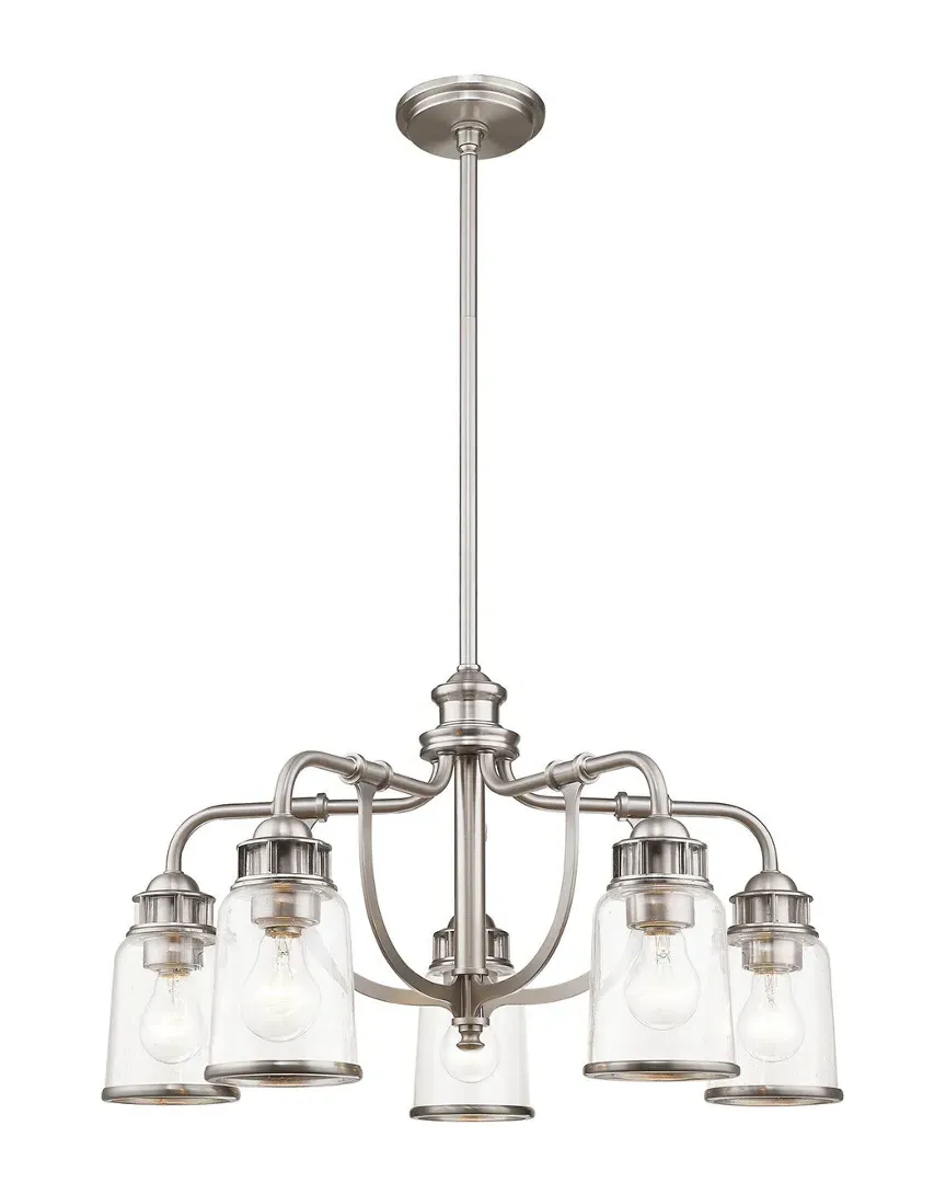 Lawrenceville 5-Light Dinette Chandelier - Brushed Nickel, Steel