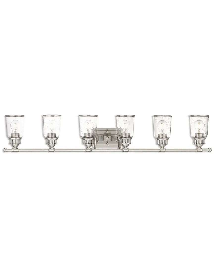Lawrenceville 6-Light Bath Vanity - Brushed Nickel, Steel image