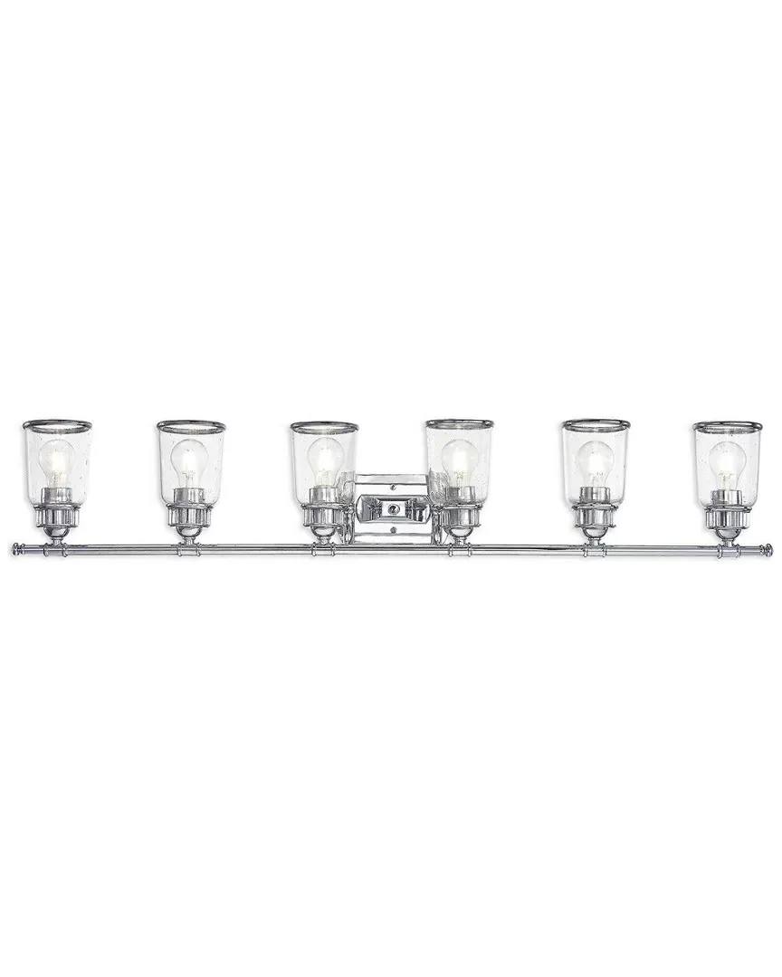 Lawrenceville 6-Light Bath Vanity - Polished Chrome, Steel