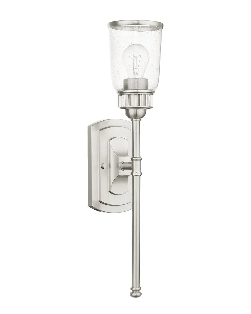 Lawrenceville Single Wall Sconce - Brushed Nickel, Steel