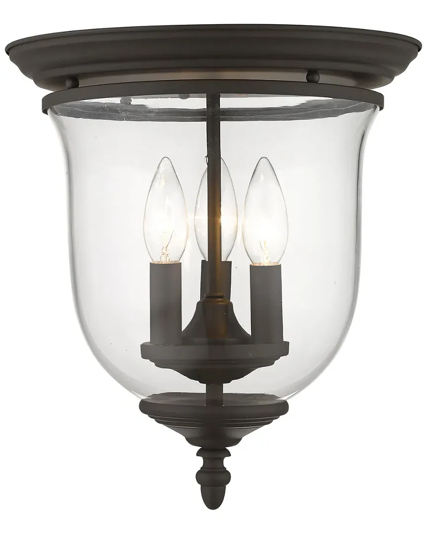 Legacy 3-Light Ceiling Mount - Bronze, Steel