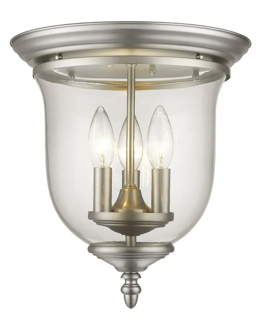 Legacy 3-Light Ceiling Mount - Brushed Nickel, Steel