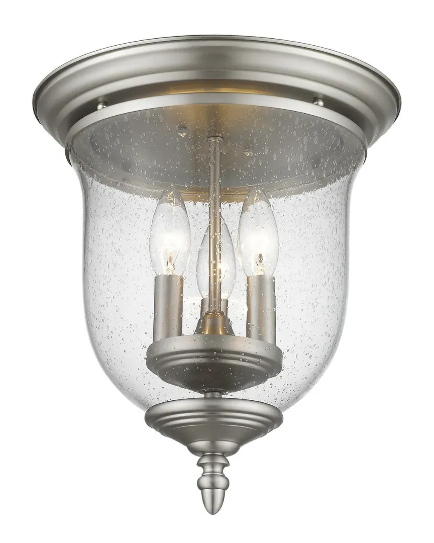 Legacy 3-Light Ceiling Mount - Brushed Nickel, Steel