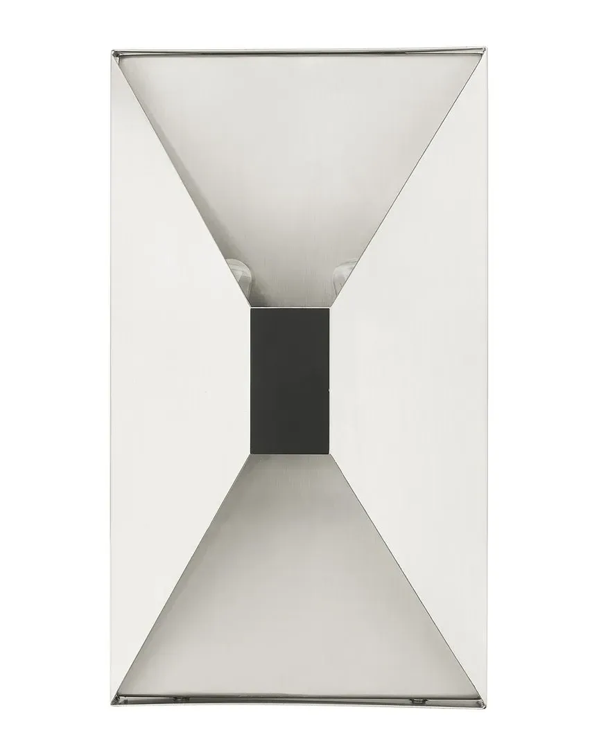 Lexford 2 Light Wall Sconce - Brushed Nickel, Steel