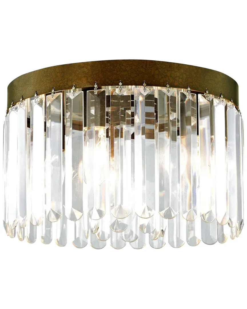 Livex Ashton 4-Light Ceiling Mount - Palatial Bronze, Steel