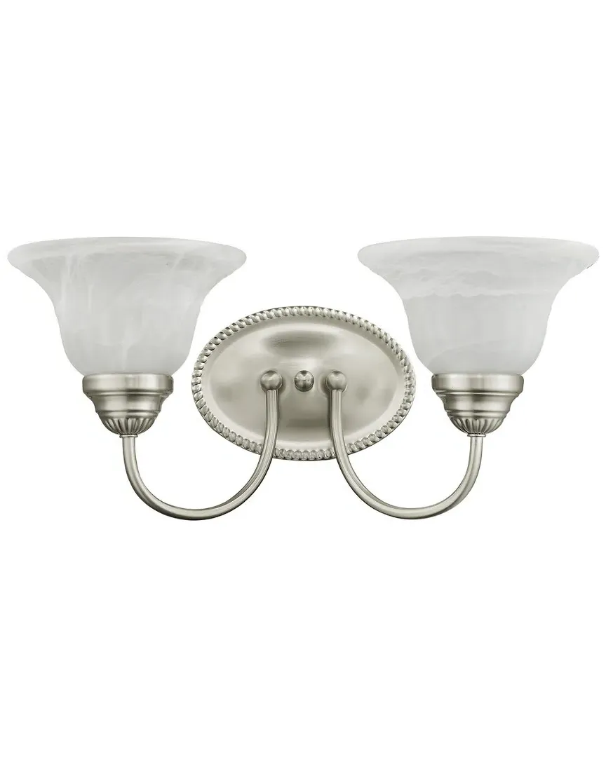 Livex Edgemont 2-Light Bath Light - Brushed Nickel, Steel image