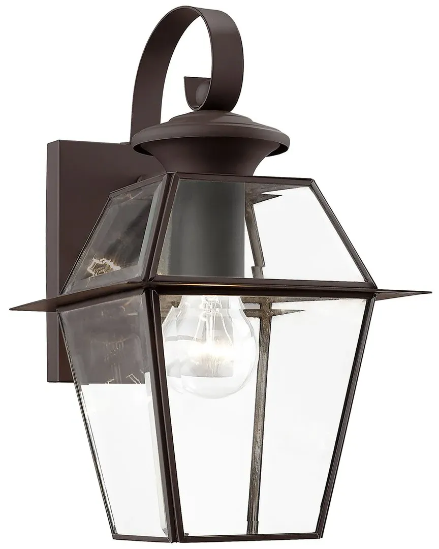 Livex Lighting 1-Light Outdoor Wall Lantern - Bronze image