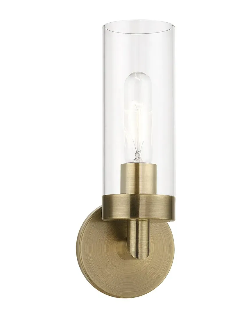 Ludlow Single Wall Sconce - Antique Brass, Steel