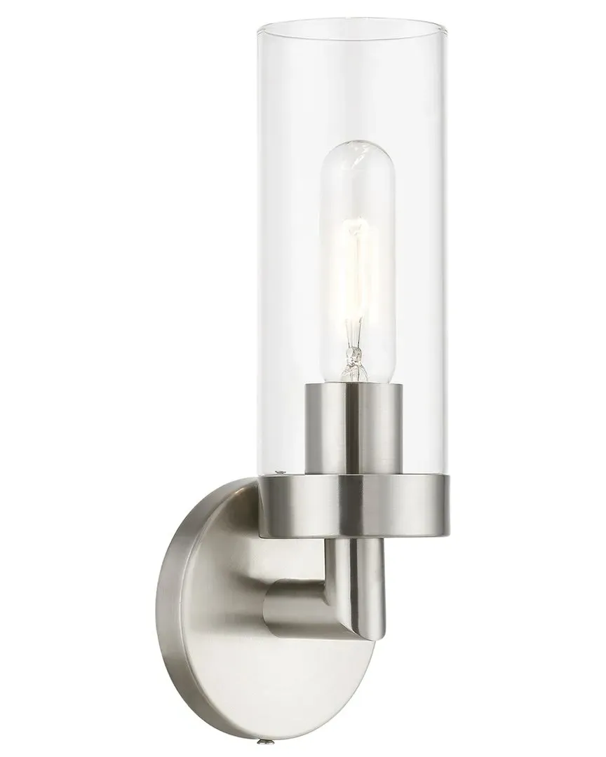 Ludlow Single Wall Sconce - Brushed Nickel, Steel