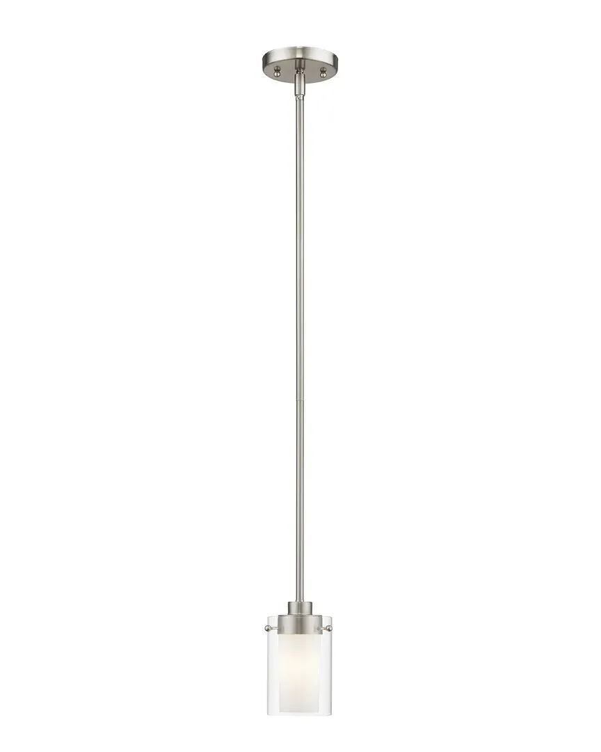 Manhattan 1-Light Mini Pendant - Brushed Nickel, Steel image