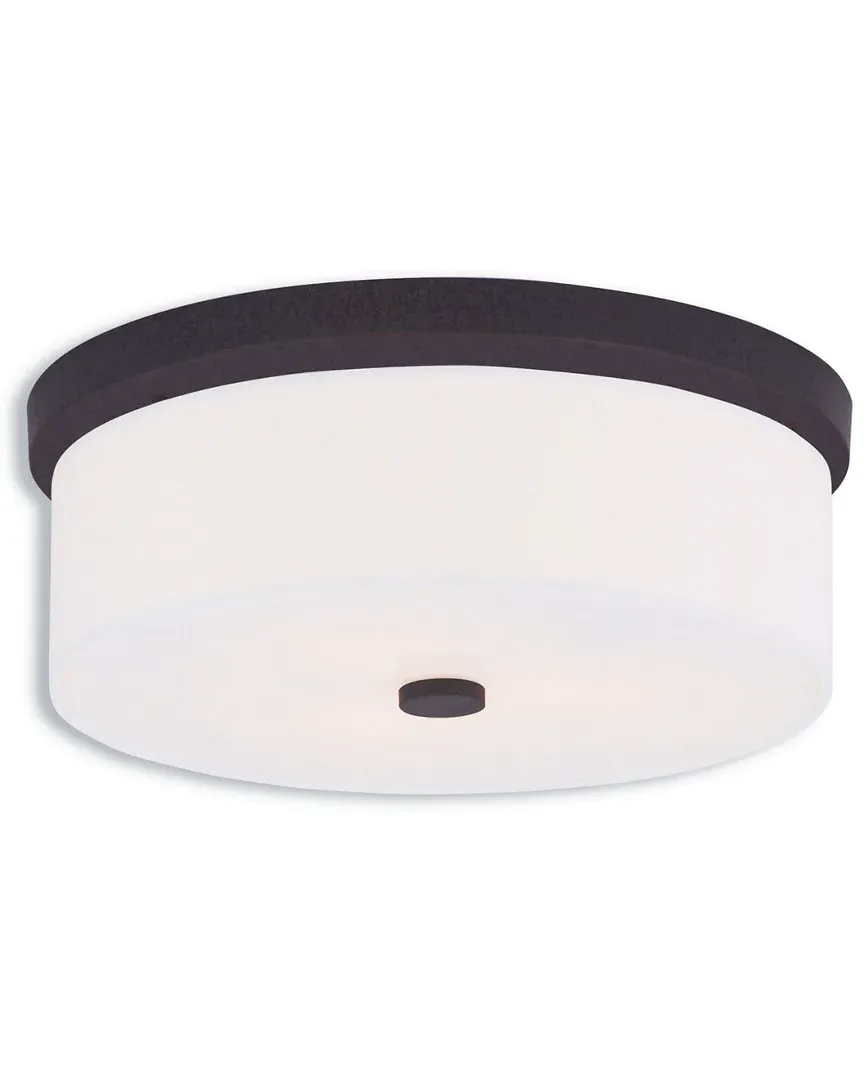 Meridian 3-Light Ceiling Mount - Bronze, Steel