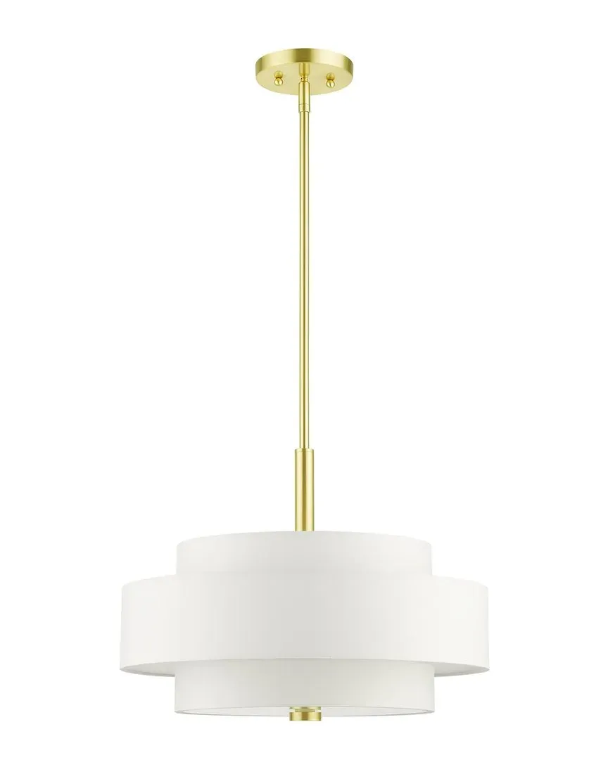 Meridian 4-Light Chandelier - Satin Brass, Steel