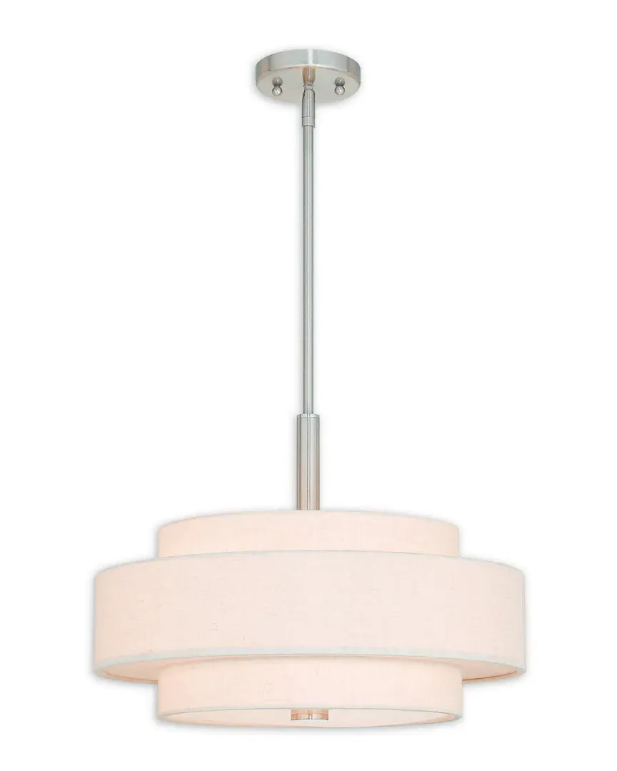 Meridian 4-Light Pendant - Brushed Nickel, Steel