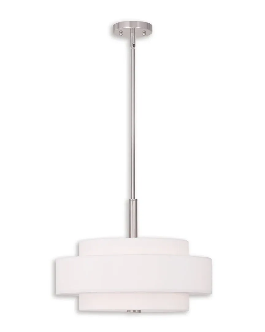 Meridian 4-Light Pendant - Brushed Nickel, Steel
