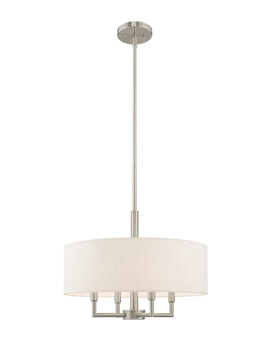 Meridian 4-Light Pendant Chandelier - Brushed Nickel, Steel