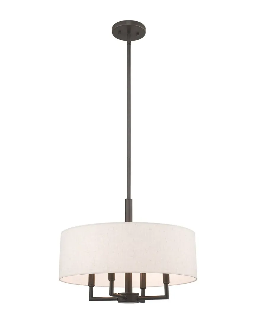 Meridian 4-Light Pendant Chandelier - English Bronze, Steel
