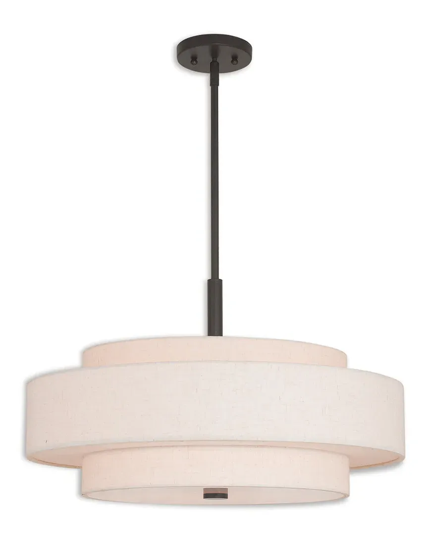 Meridian 5-Light Pendant - English Bronze, Steel