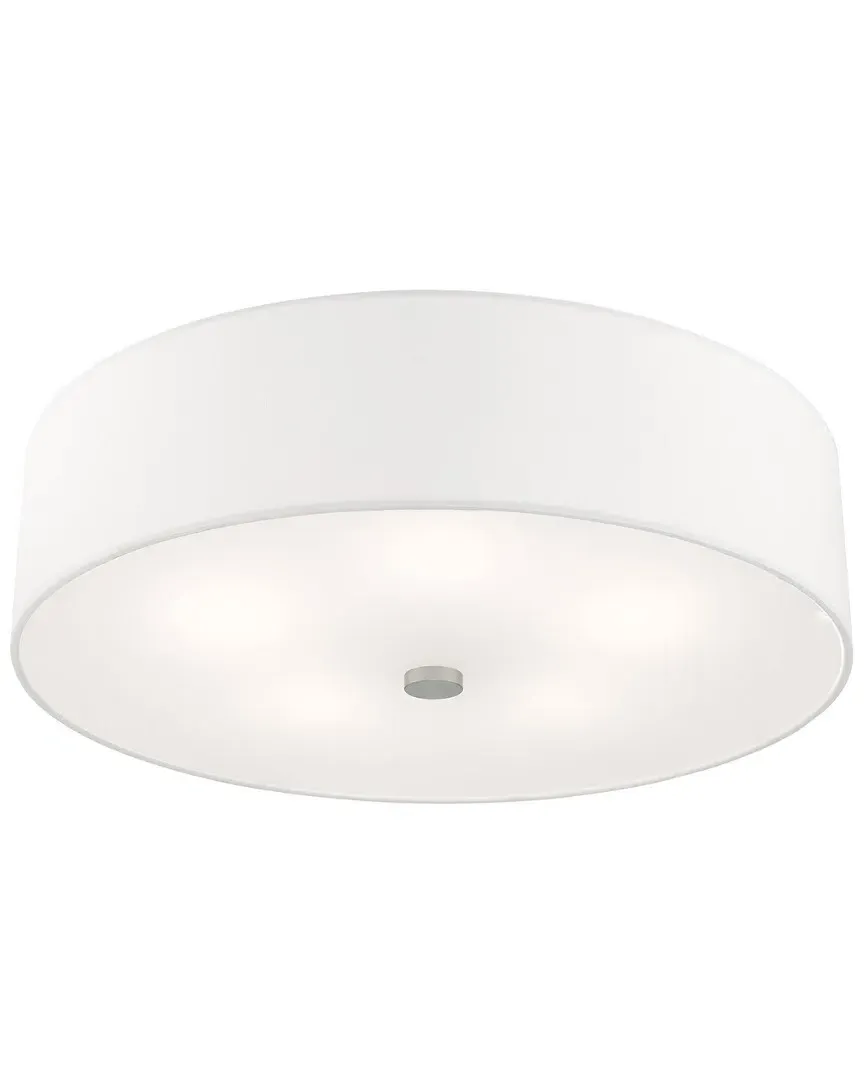 Meridian 5-Light Semi-Flush Mount - Brushed Nickel, Steel image