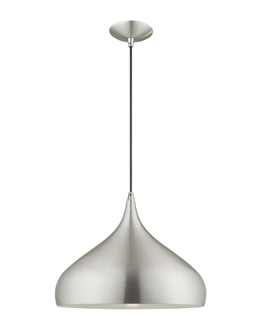 Metal Shade Mini Pendant Light - Brushed Aluminum, Steel