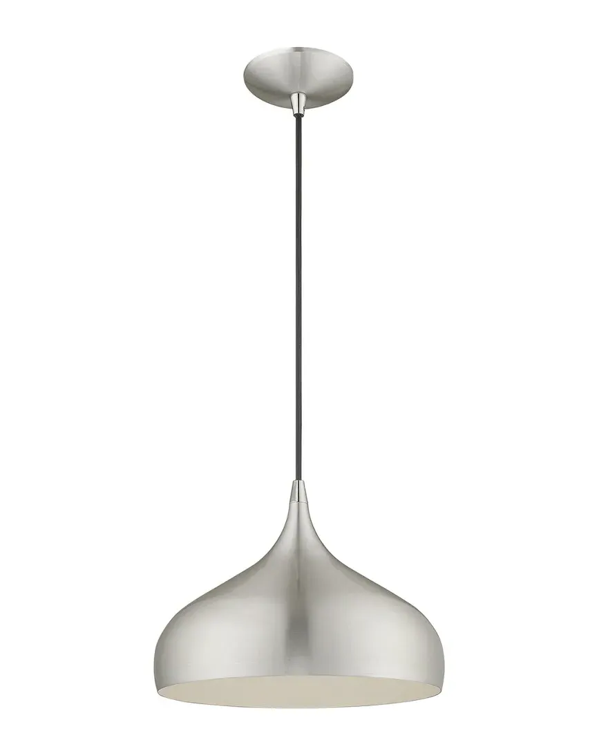 Metal Shade Mini Pendant Light - Brushed Aluminum, Steel