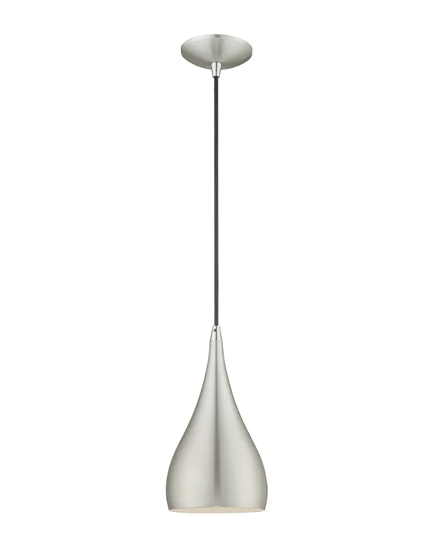 Metal Shade Mini Pendant Light - Brushed Aluminum, Steel