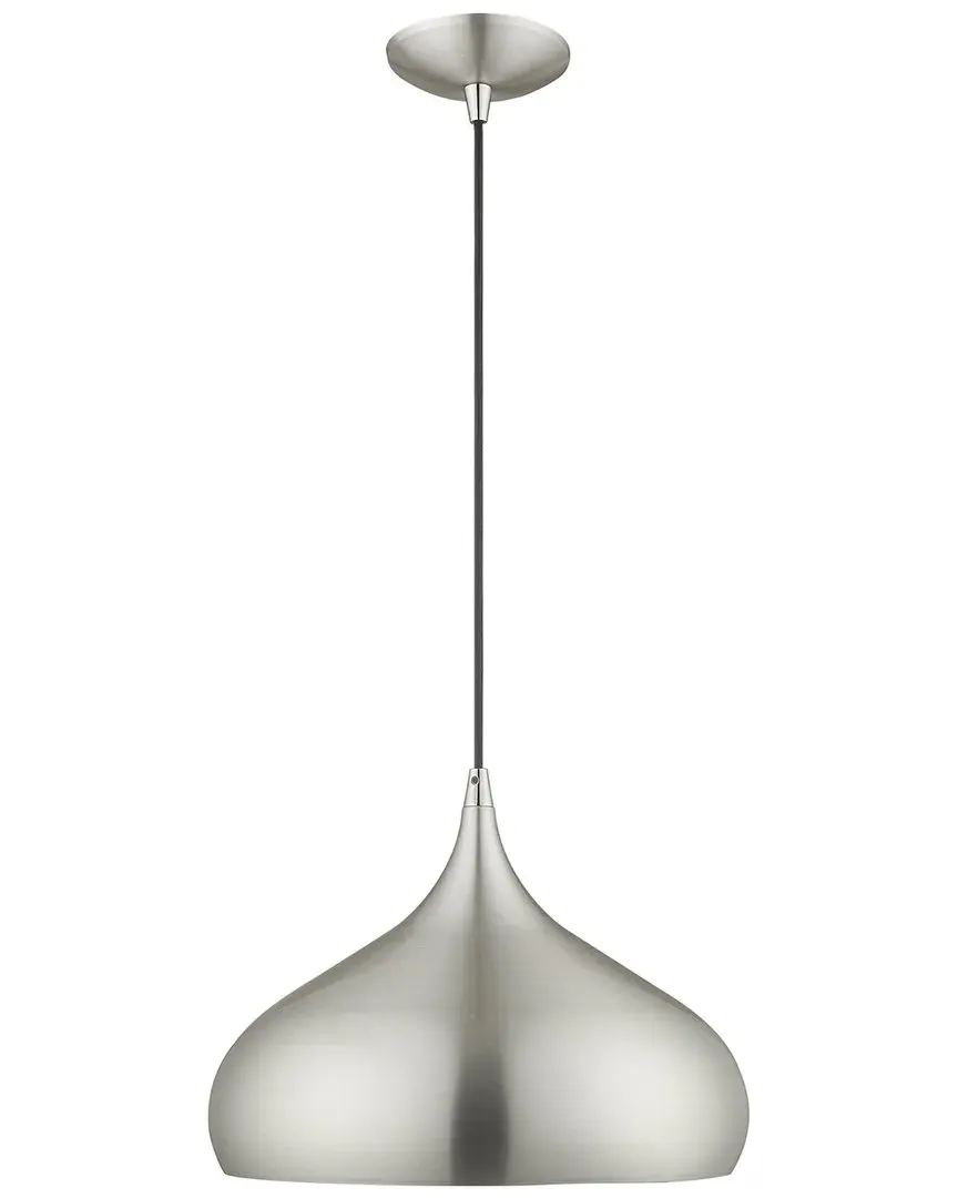 Metal Shade Mini Pendant Light - Brushed Aluminum image