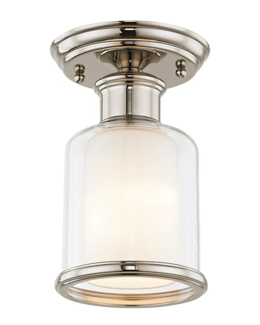 Middlebush 1-Light Ceiling Mount - Polished Nickel, Steel image