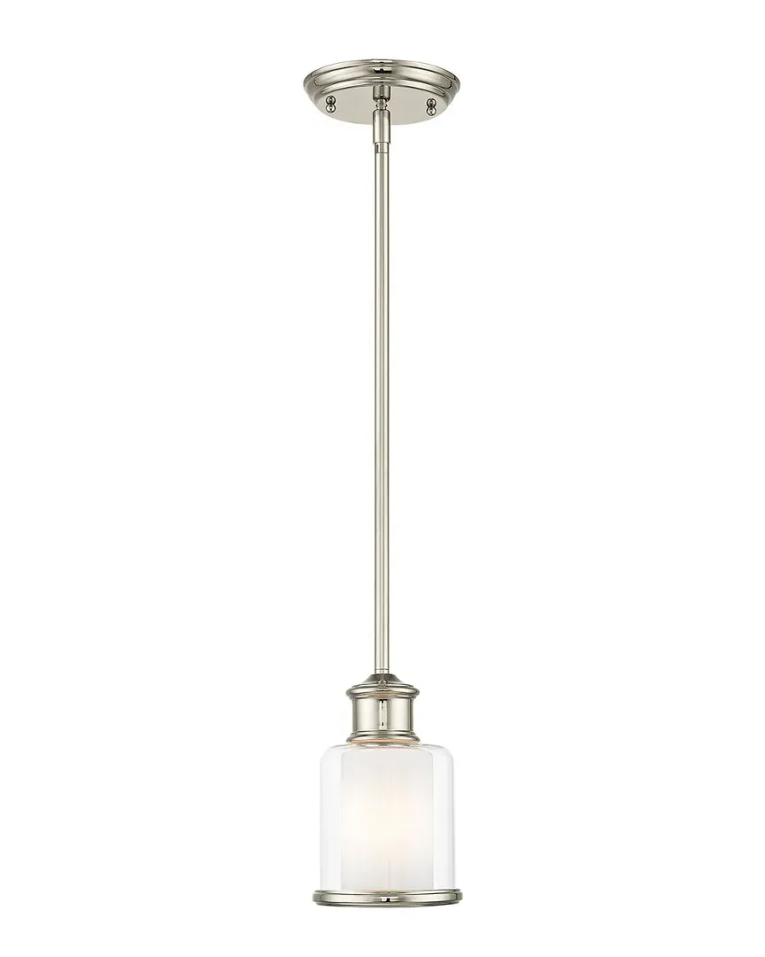 Middlebush 1-Light Mini Pendant - Polished Nickel, Steel