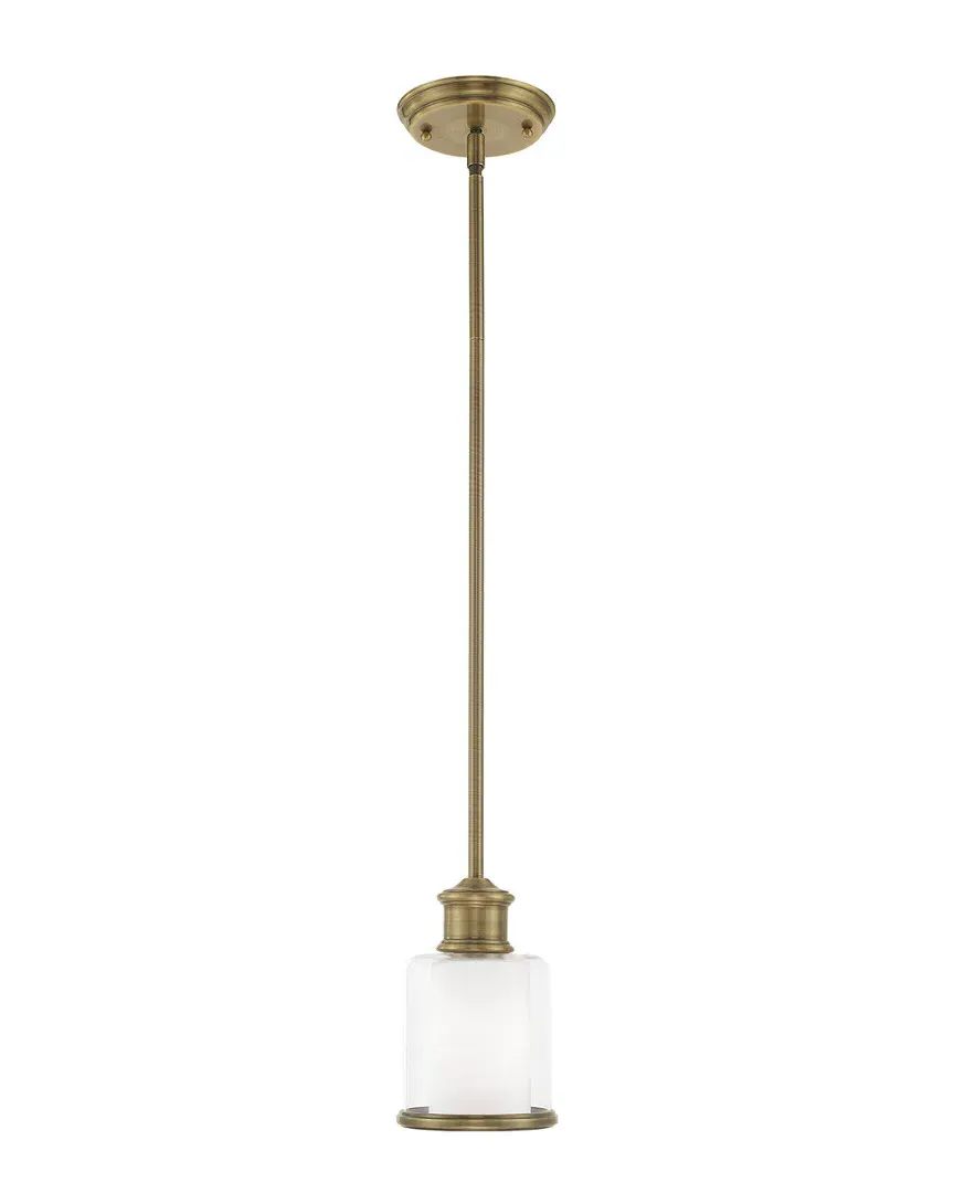 Middlebush Mini Pendant Light - Antique Brass, Steel
