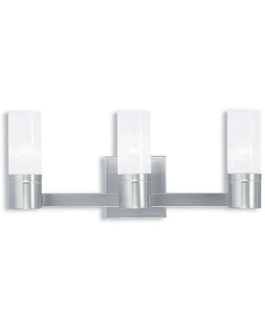 Midtown 3-Light Bath Light - Brushed Nickel, Steel