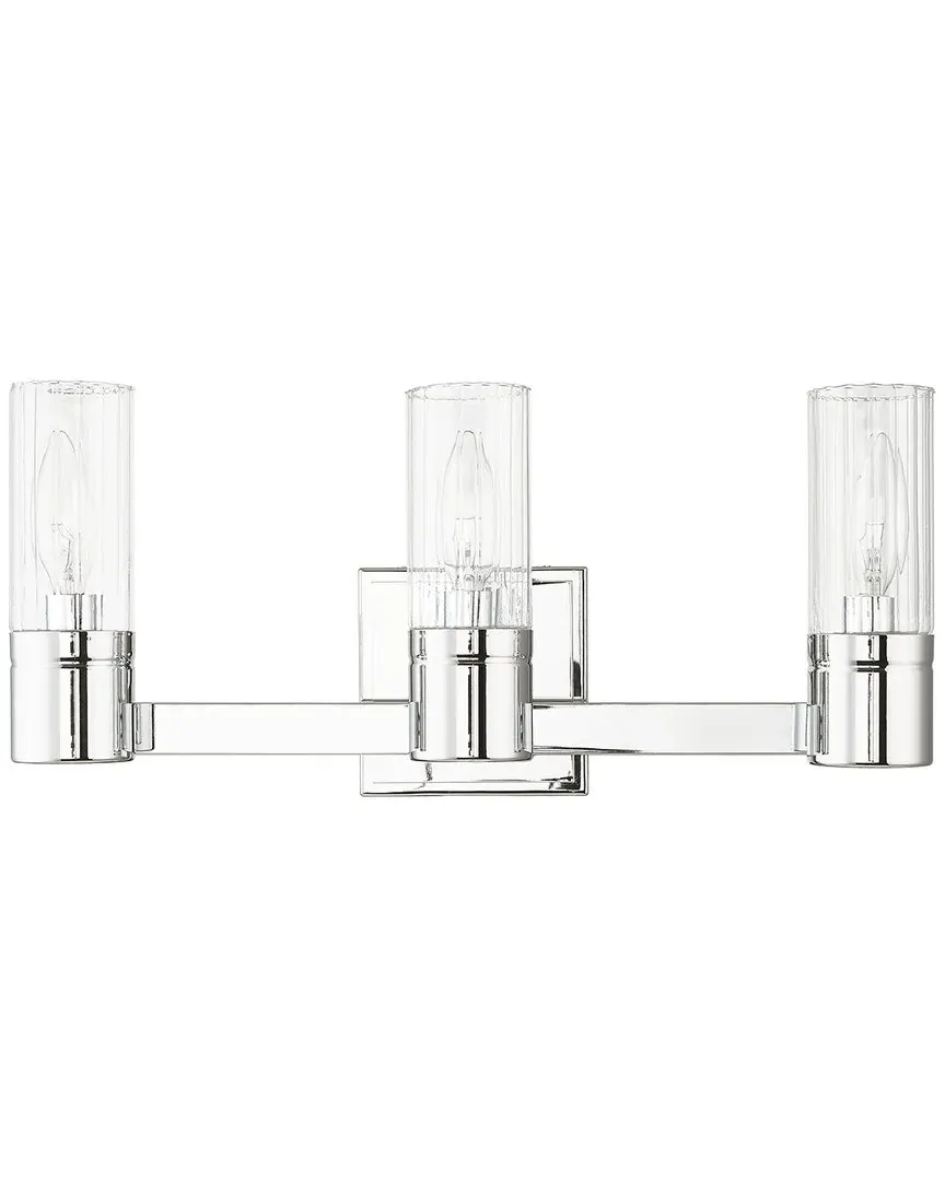 Midtown 3-Light Bath Light - Polished Chrome, Steel