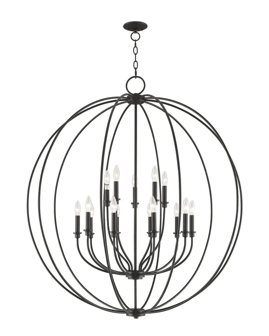 Milania 15-Light Foyer Chandelier - Bronze, Steel