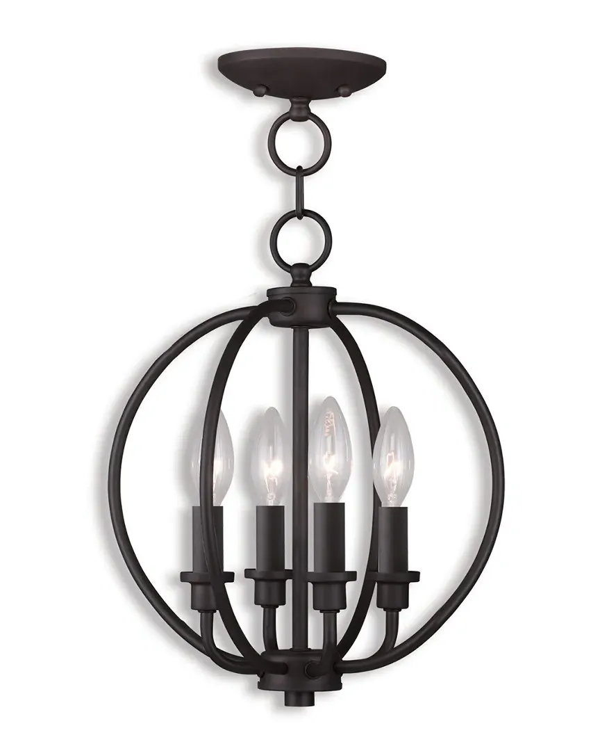 Milania 4-Light Chain Lantern - Bronze, Steel image