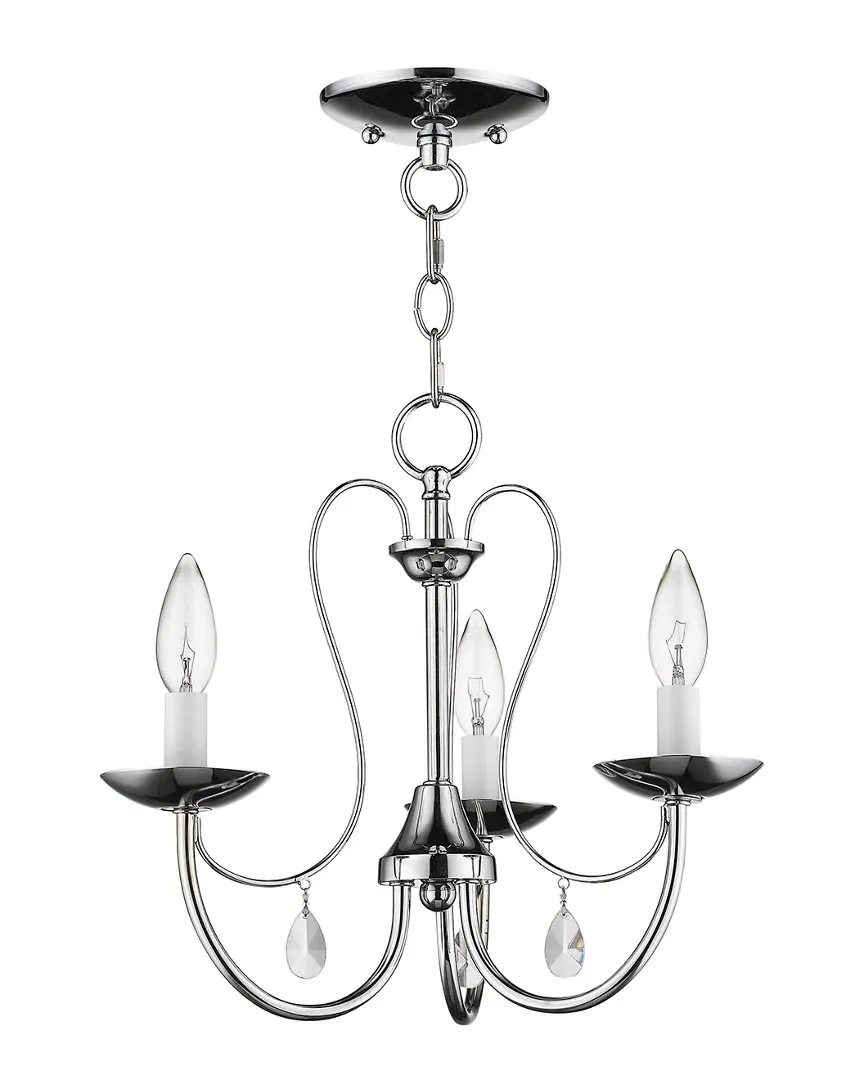 Mirabella 3-Light Chandelier - Polished Chrome, Steel