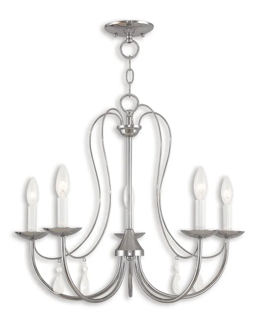 Mirabella 5-Light Chandelier - Polished Chrome, Steel