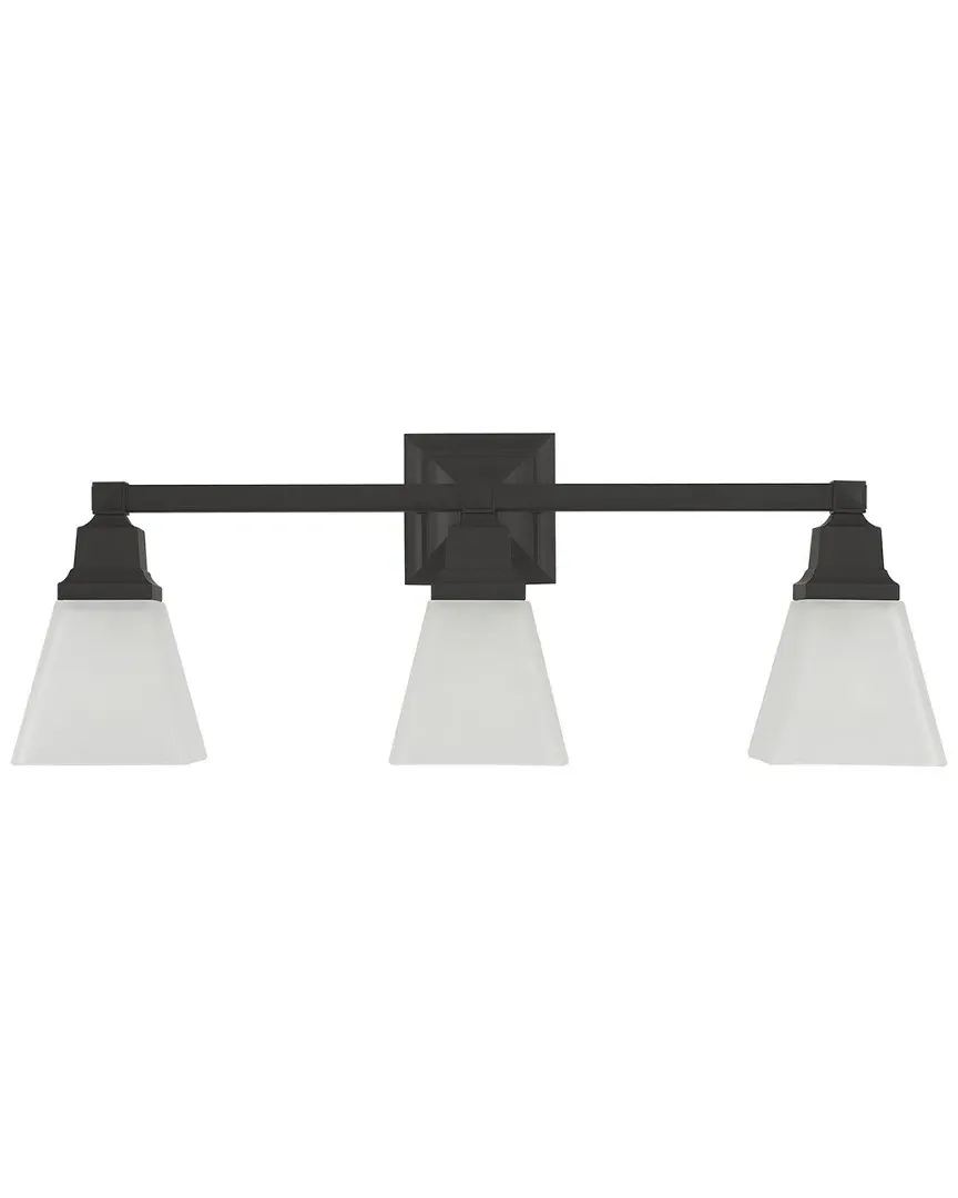 Mission 3-Light Bath Light - Bronze, Steel image