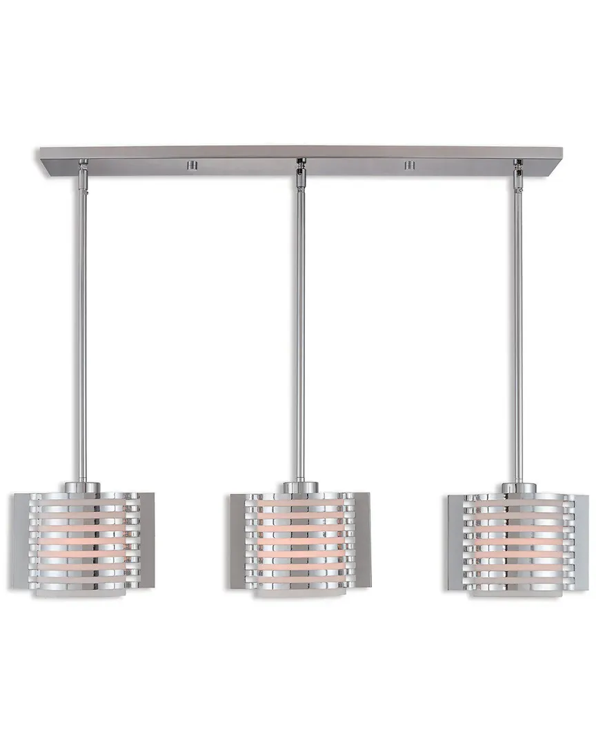 Mission 3-Light Bath Light - Polished Chrome, Steel