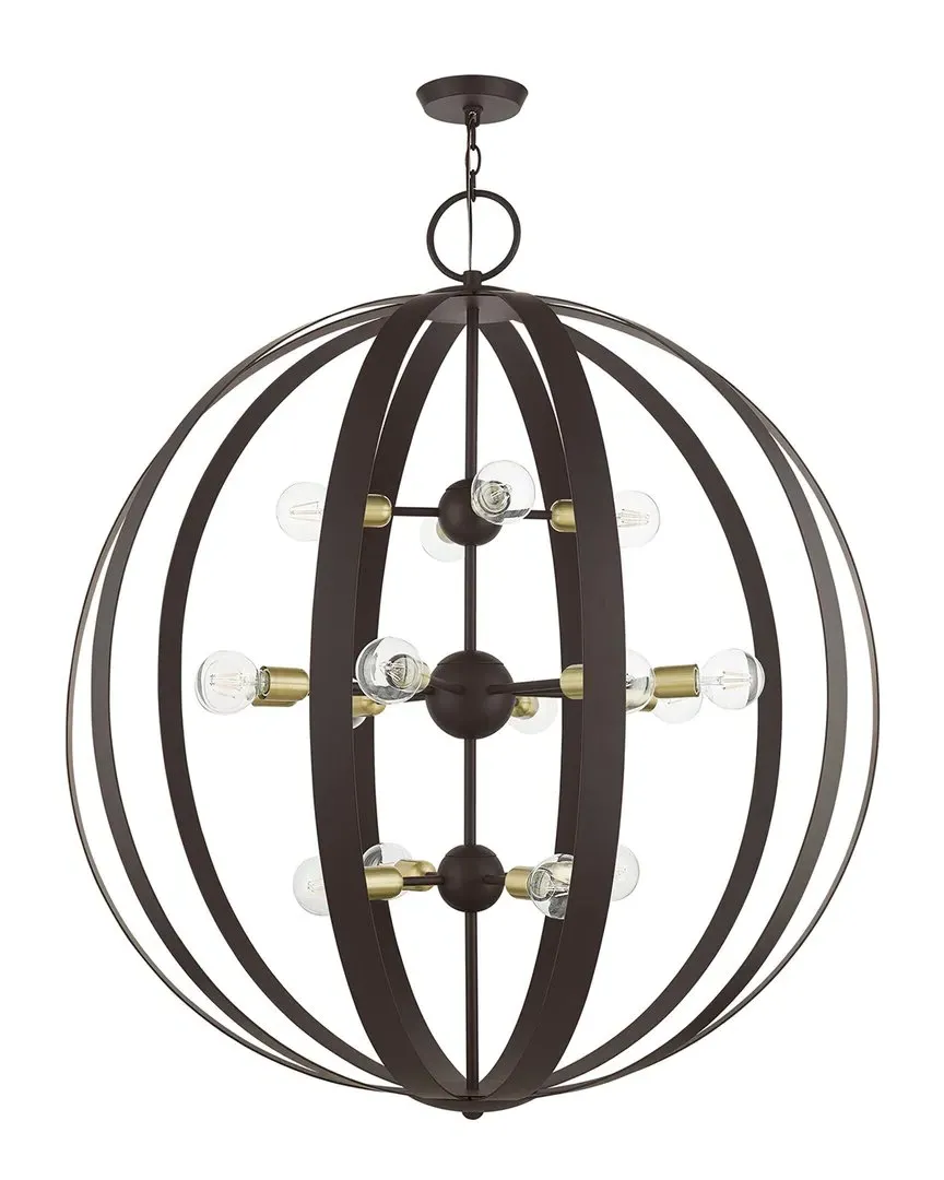 Modesto 16 Light Foyer Chandelier - Bronze, Steel
