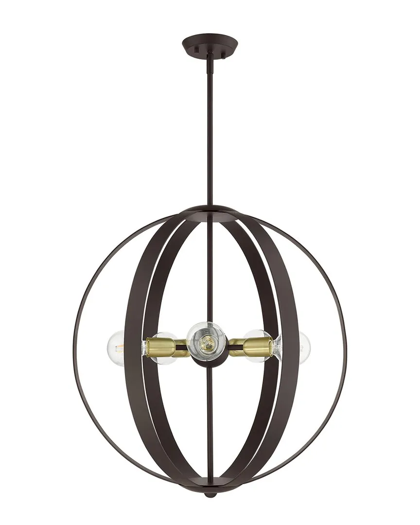 Modesto 5 Light Chandelier - Bronze, Steel