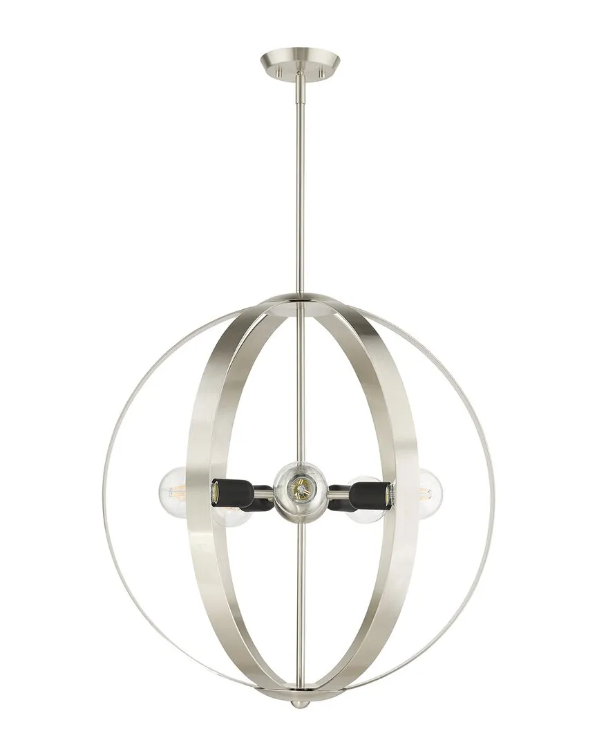 Modesto 5 Light Chandelier - Brushed Nickel, Steel